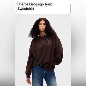 GAP Chocolate Brown Fleece Pullover